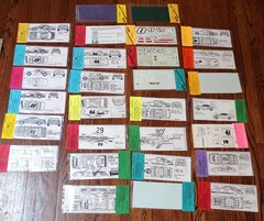 30ct Lot JNJ Hobbies NASCAR & Stock Cars Waterslide Decals 1/24 1/25 Racing NOS