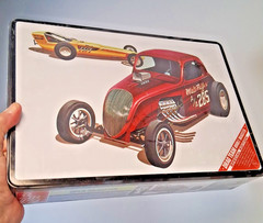 AMT Double Dragster Kit Amt627 1/25 Model Kit Sealed Metal Tin