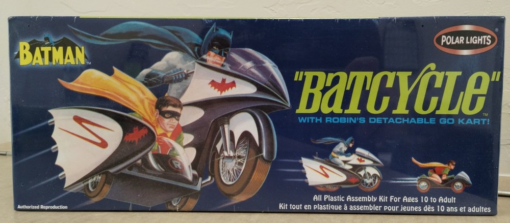 Batman Polar Lights Batcycle + Robin’s Go Kart Plastic Model #6902 Sealed