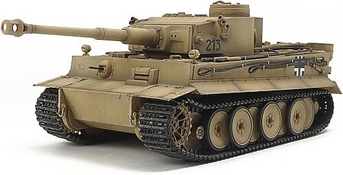 Tamiya German Heavy Tank Tiger I – Plastic Model Military Vehicle Kit – 1/48