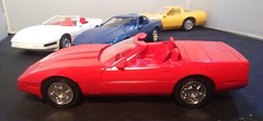 1/25 Lot of 4 AMT Vintage Corvette promos 1990-92 America’s Cup ZR-1 red yellow