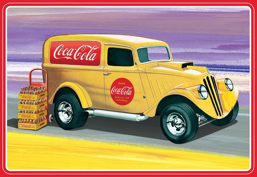 AMT 1/25 1933 Willys Panel Truck Coca Cola Model Kit Crates Included AMT1406
