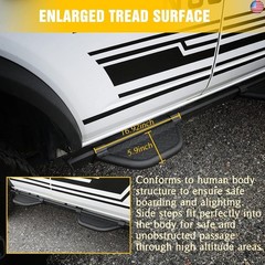 JROAD Bronco Side Steps Compatible with Ford Bronco Accessories 2021 2022 2023