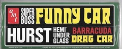 RETRO DELUXE AMT HURST HEMI UNDER GLASS BARRACUDA DRAG CAR in 1/25 1153 ST