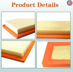 (2PCS) 0J8478 Air Filter Fit For Generac 14KW-20KW 0J8478S Generator Series