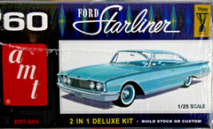 AMT 1960 FORD STARLINER 2 IN 1 DELUXE KIT 1/25 Model Kit New In A Great Box