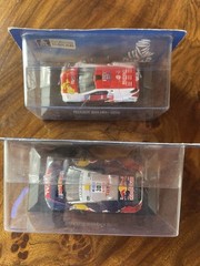 UNUSED LOT 2 PEUGEOT 2008 DKR AND + 2016 DAKAR RALLY SCALE 1:43 LUPPA DIECAST