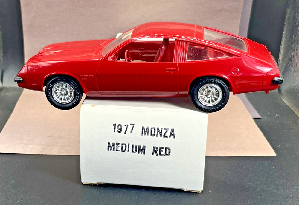 1977 Chevrolet Monza Dealer Promo Medium Red With Box 1/25 MPC