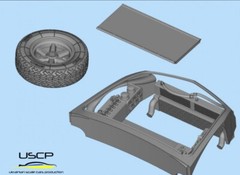 USCP 24T069 1/24 Alpine A110 Rally Car Front end