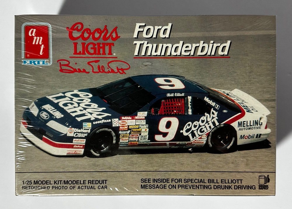AMT/ERTL #6740 1/25 Scale Bill Elliott Coors Light #9 Ford Thunderbird – SEALED