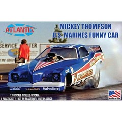 Atlantis Models H1499 1/16 Mickey Thompson Marines Funny Car Plastic Model Kit