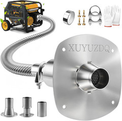 2026 Upgraded Generator Exhaust Silencer Kit with Three Universal Adapters and I