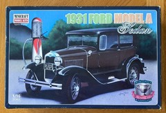 Minicraft 1931 Ford Model A – Circa 2001 – 1/16 Scale – PARTIALLY BUILT – READ