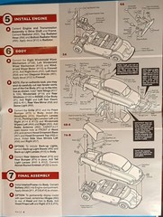 52 HUDSON HORNET CLUB COUPE – HEAD LIGHTS – MOEBIUS – MODEL CAR KIT PARTS LOT