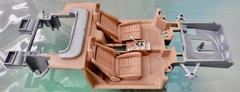 Ferrari GTO Metal Body Model Kit Testors 152 Snap or Screw On Parts Started