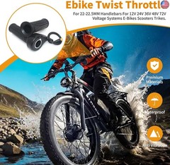 20X Full Twist Throttle Grip Ebike Twist Throttle 3 Pin with Waterproof