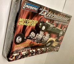 LINDBERG 1/8 THE EXTERMINATOR 2 IN 1 DRAGSTER MOTORIZED MODEL KIT 73045 SEALED