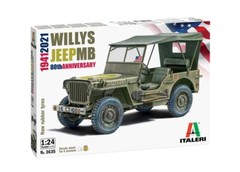 Italeri 3635 1/24 Scale Model Kit WWII U.S Army Willys Jeep MB 80th Anniversary
