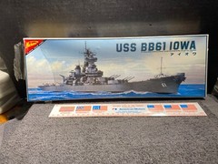 NICHIMO USS IOWA BB61 MODEL KIT (FACTORY SEALED)