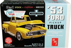 1953 Ford Pickup Truck Trophy Series 3 in 1 Kit 1/25 Scale Skill 2 Model Kit AMT