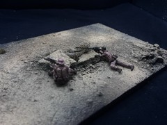 1/35 Scale Military Diorama Base Terrain Display Model Soldiers Figures Diecast