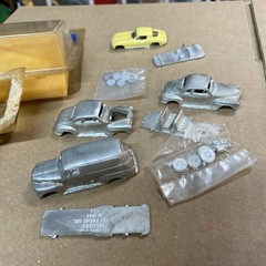Alloy Forms HO Scale 1941 Plymouth Coupe 1956 Ford Corvette Ford Panel 1950 Ford