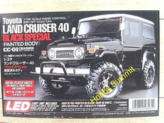 Tamiya R/C CC-01 4WD Toyota LAND CRUISER Black Ed. w/ LED & ESC Off-Road 58564