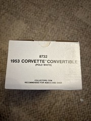 AMT Ertl 1953 Chevrolet Corvette Dealer Promo Car- Polo White #8732 New In Box
