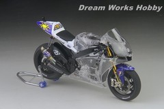 AwardWinner Built Tamiya 1:12 Yamaha Team Yzr-M1 ’09 Rossi Clear Full View+Fork