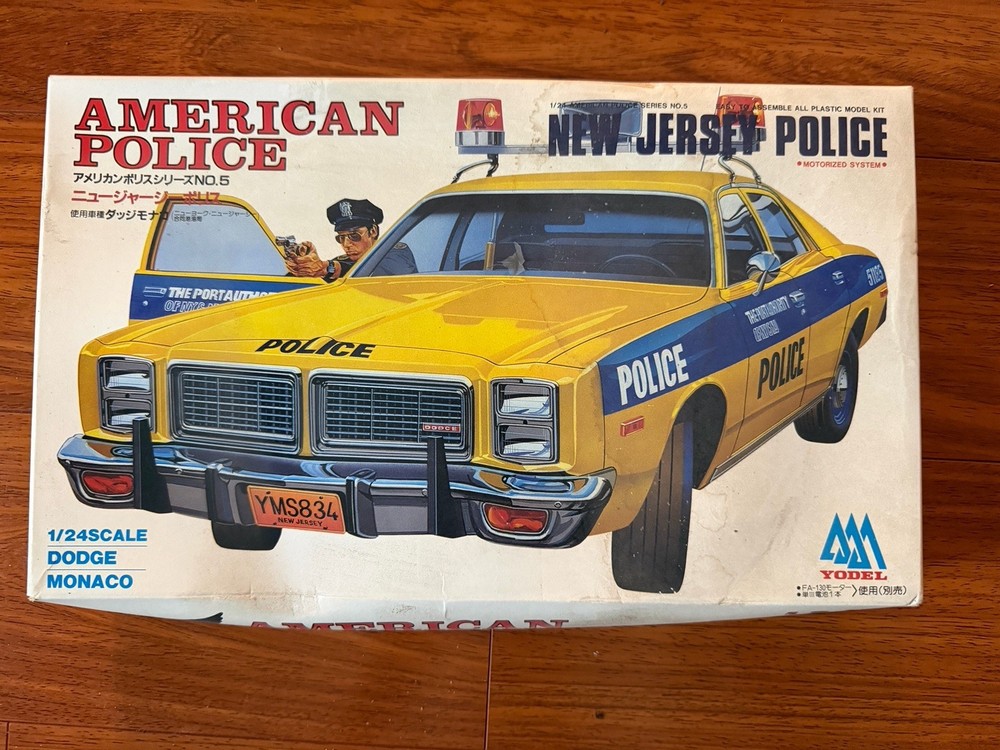 1983 Yodel American New Jersey Police 1/24 Dodge Monaco Model Kit Complete *Read