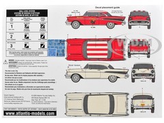 SKILL 3 MODEL KIT 1957 CHEVROLET BEL AIR HARDTOP 1/25 SCALE BY ATLANTIS ALM-1371