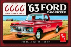 1963 Ford F-100 TROPHY & COOL CAT from AMT 1:25 Model Kit 63 F100