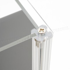 US Acrylic Display Case 13.3″ L Box Self-Install Dustproof for 1/18 Model Car