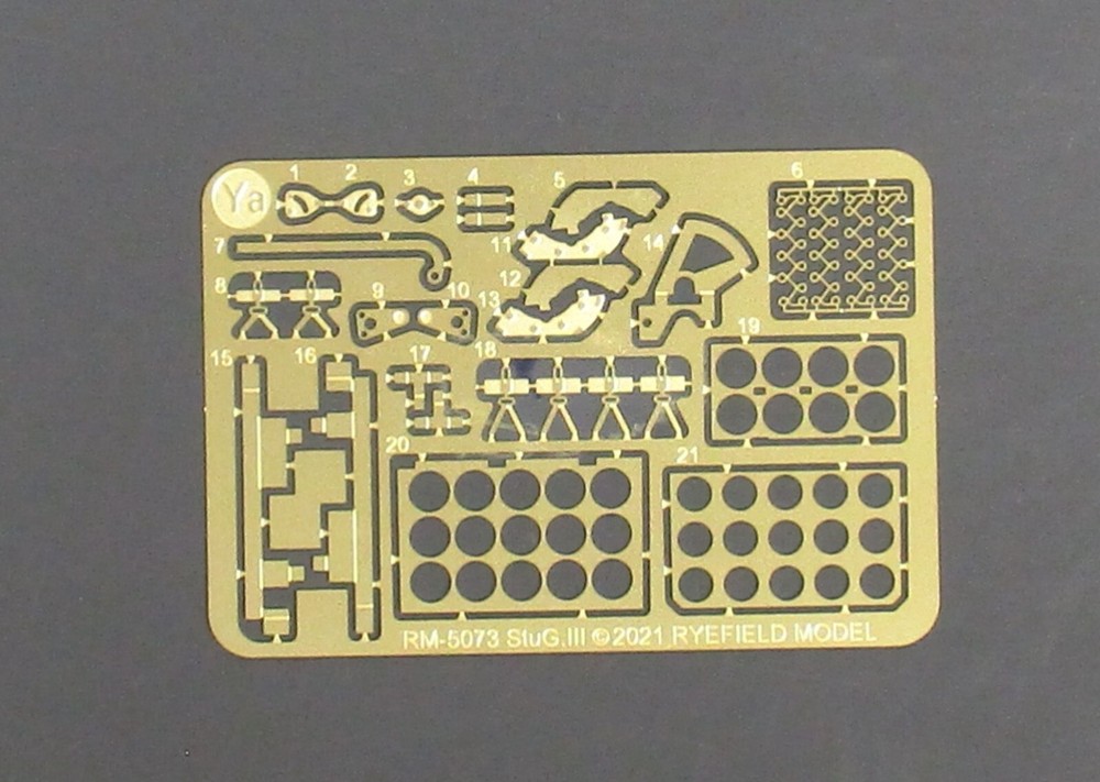 Rye Field Models 1/35th Scale Stug III Ausf G – PE Parts Ya from Kit No. 5073