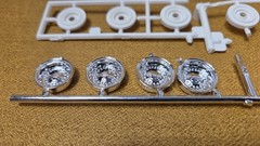 1968 Plymouth Road Runner STYLED WHEELS & TIRES 1:25 AMT NEW Model Kit PARTS