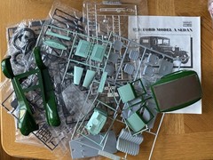 Minicraft 1931 Ford Model A – Circa 2001 – 1/16 Scale – PARTIALLY BUILT – READ