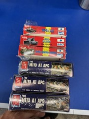 Mixed Brands 1/72 Armor Model Kit Lot M48A2 M60 Blazer M106 M113A1 APC