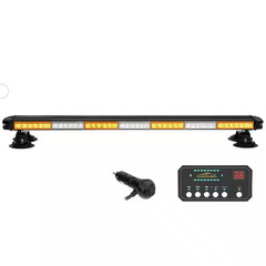 37 In. 104-LED Emergency Strobe Light Bar Magnetic-Mount Flashing Warning Roof L