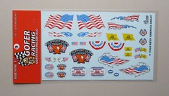 Flags & Stuff 1:24 1:25 GOFER RACING DECALS CAR MODEL ACCESSORY 11068 FLAGS