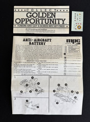Vintage MPC 1/76 Anti-Aircraft Battery Model Kit WWII – ORIGINAL 1983