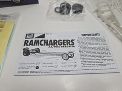 MPC Ramchargers AA/Fuel Dragster drag car 1:25 scale model car kit SEALED BAGS