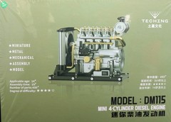 TECHING DM115 Mini Diesel Four-cylinder Mechanical Metal Engine KIT Model NIB