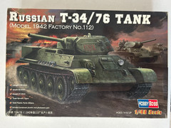 Hobby Boss 1/48 Scale Russian T-34 / 76 Tank Model Kit #84806