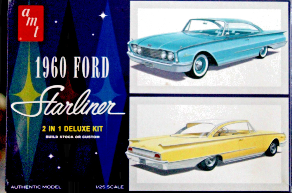 AMT 1960 FORD STARLINER 2 IN 1 DELUXE KIT 1/25 Model Kit New In A Great Box