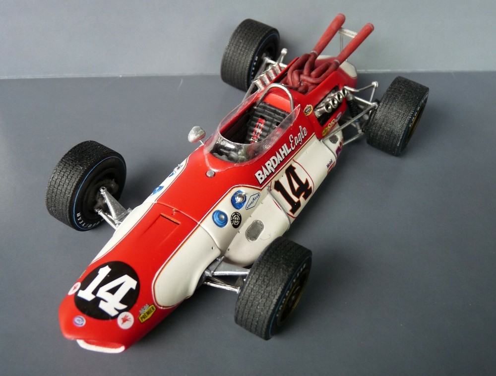 1/25 66 BARDAHL EAGLE RUBY VERSION RESIN/WHITE METAL KIT, INDY RESIN, USAC, CART