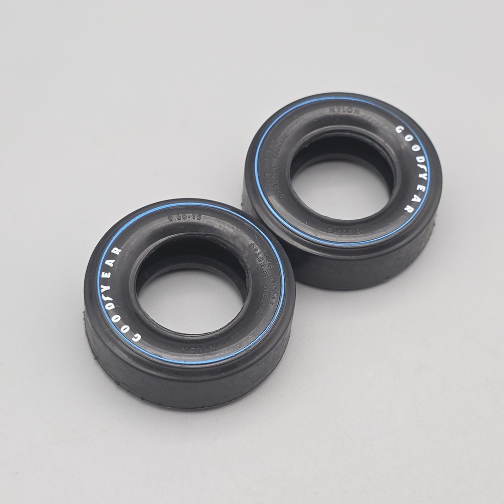 AMT 1/25 1955 55 Chevy Nomad Parts Kitbash Goodyear Blue Wall Drag Slicks
