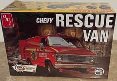AMT Chevy Rescue Van Model Kit SEALED Molded in White RARE