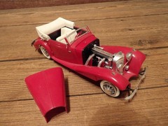 Vintage MONOGRAM PC87 1939 MERCEDES-BENZ 540-K CABRIOLET – JUNKYARD PARTS!