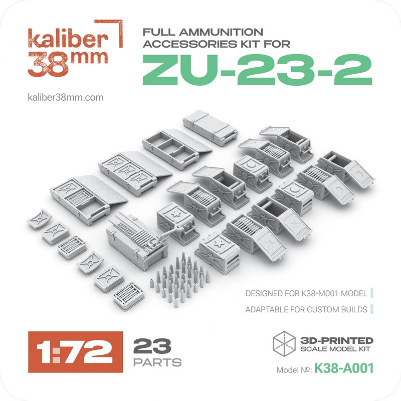 kaliber38mm 1/72 Zu-23-2 Full Ammunition Accessories