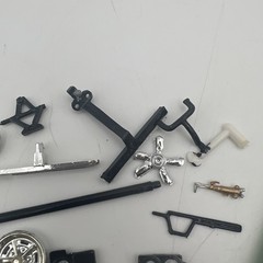 Junk Yard of Mixed scale Plastic Model Car Parts Tanks